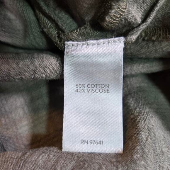 J. Jill Plaid Top Women Size Small Green Oversized Casual Preppy Lagenlook - Picture 10 of 11